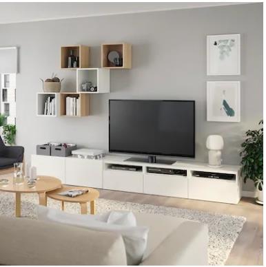 TRÄDKRASSULA quilt cover and 2 pillowcases white/blue 100 /inch² 2 pack 230 cm 200 cm 50 cm 80 cm